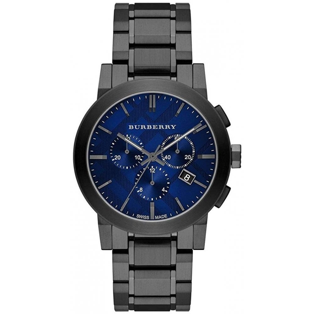 Burberry BU9365 Chronograph The City Gun Metal Men's Watch - WATCH & WATCH