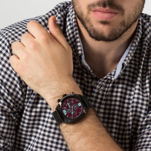 Diesel DZ4316 IP Black Overflow Chronograph Men's Watch - WATCH & WATCH