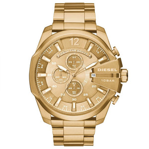 Diesel DZ4360 Mega Chief Gold Men's Watch - WATCH & WATCH