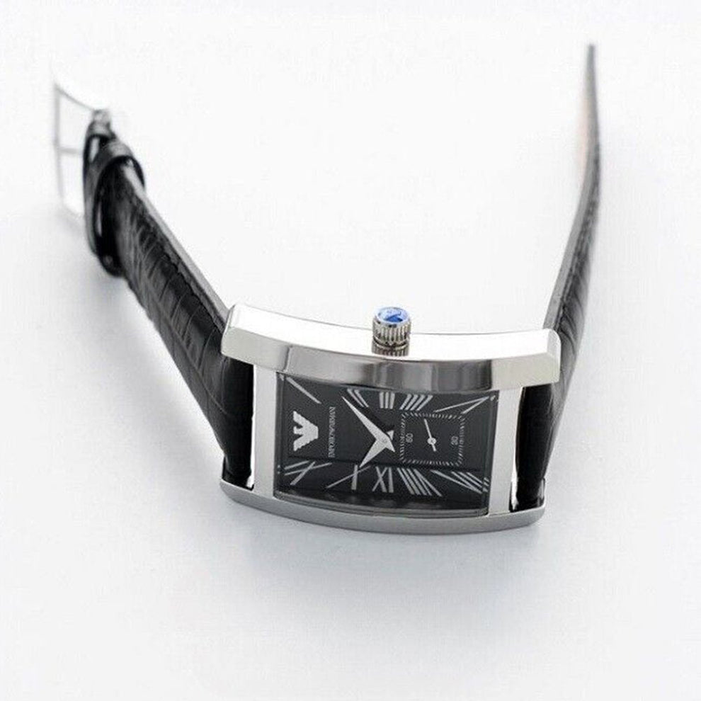 Emporio Armani AR0143 Classic Black Men's Watch - WATCH & WATCH – WATCH ...