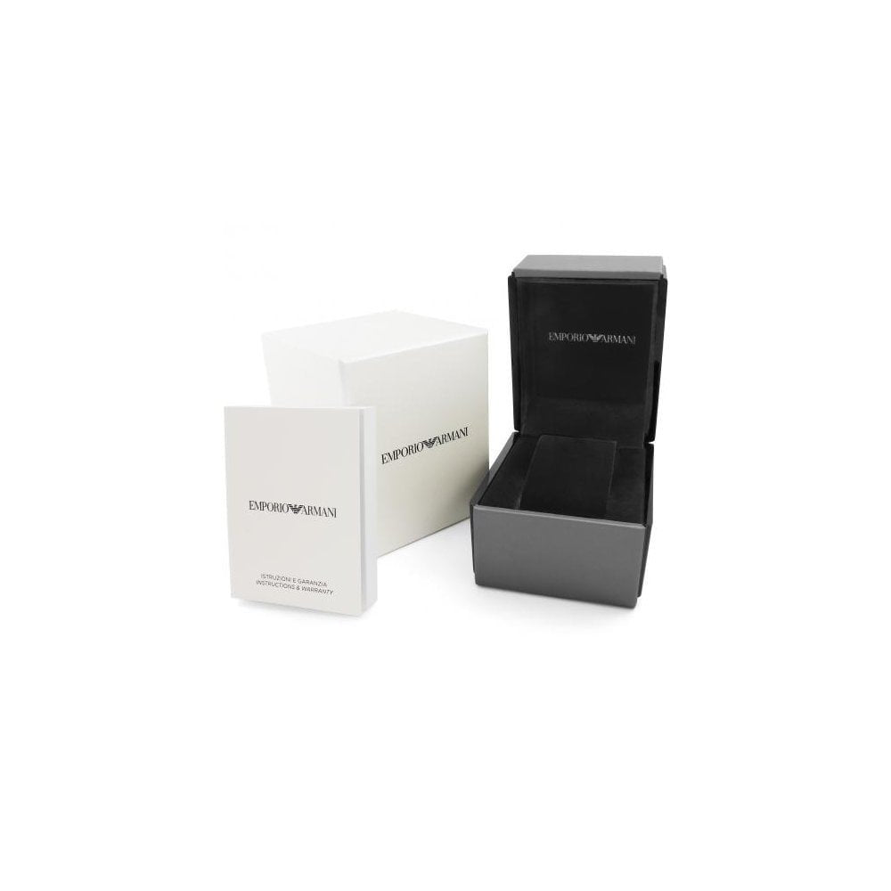 Emporio Armani AR0389 Chronograph Black Dial Men's Watch - WATCH & WATCH