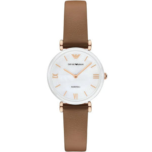 Emporio Armani AR11040 Mother of pearl Dial Ladies Watch - WATCH & WATCH