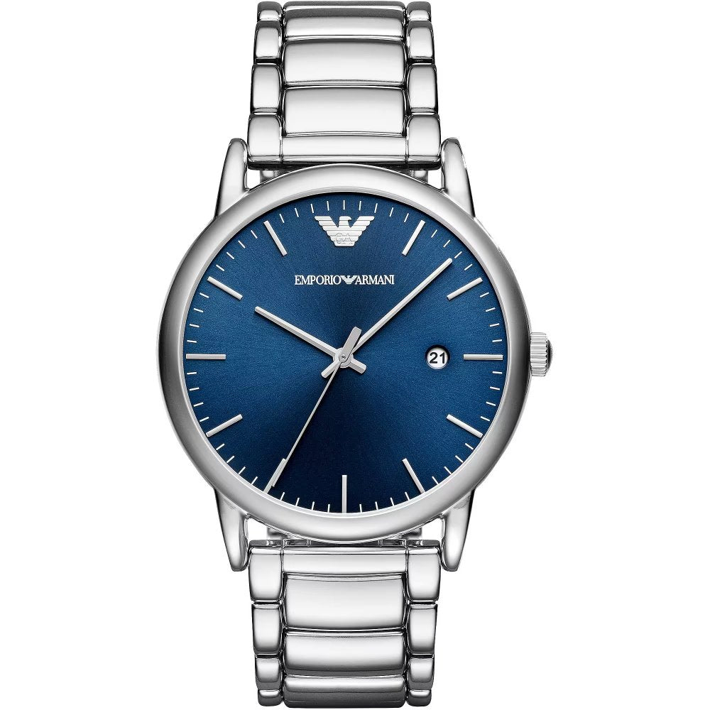Emporio Armani AR11089 Blue Dial Men's Watch - WATCH & WATCH