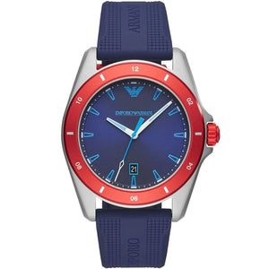 Emporio Armani AR11217 Blue Dial Men's Watch - WATCH & WATCH