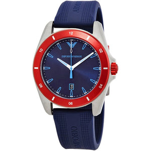 Emporio Armani AR11217 Blue Dial Men's Watch - WATCH & WATCH