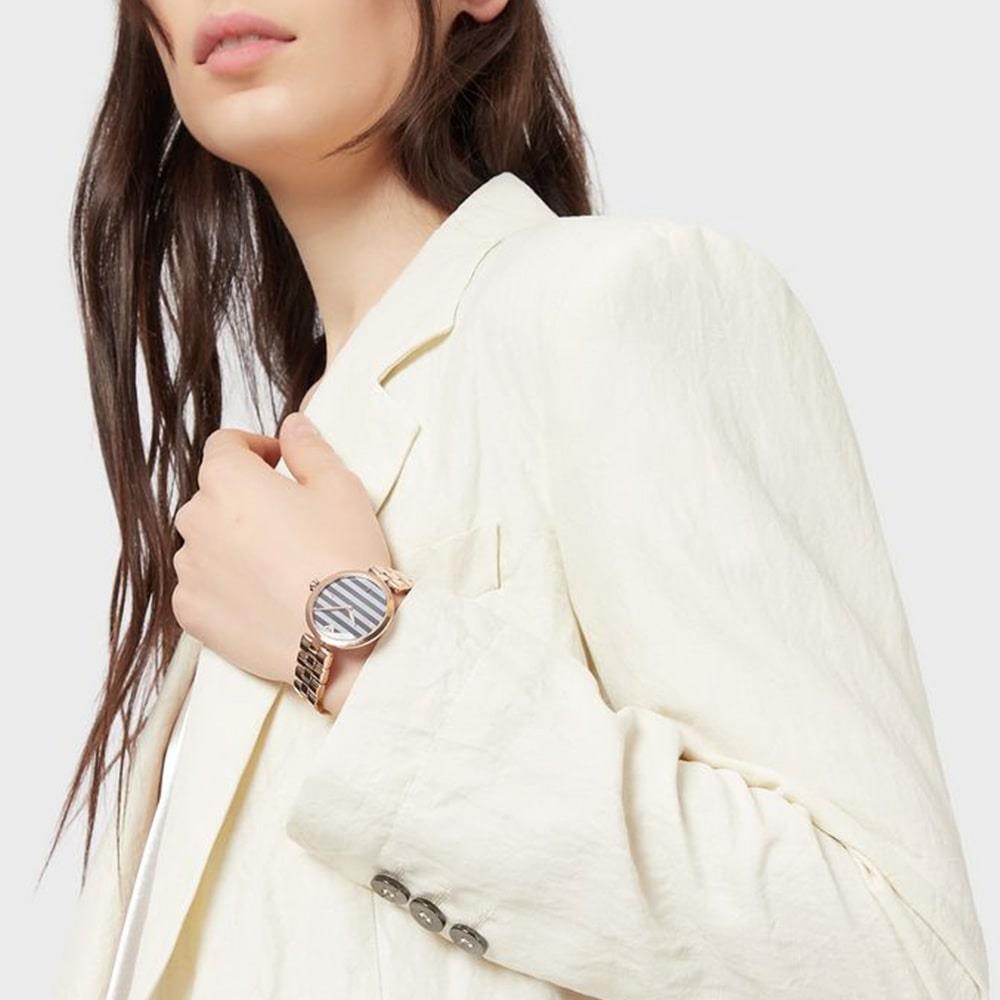 Emporio Armani AR11220 Rose Gold Steel 316 L Analog Quartz Women's Watch - WATCH & WATCH