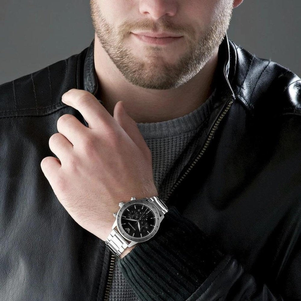 Emporio Armani AR11241 Chronograph Stainless Steel Men's Watch - WATCH & WATCH