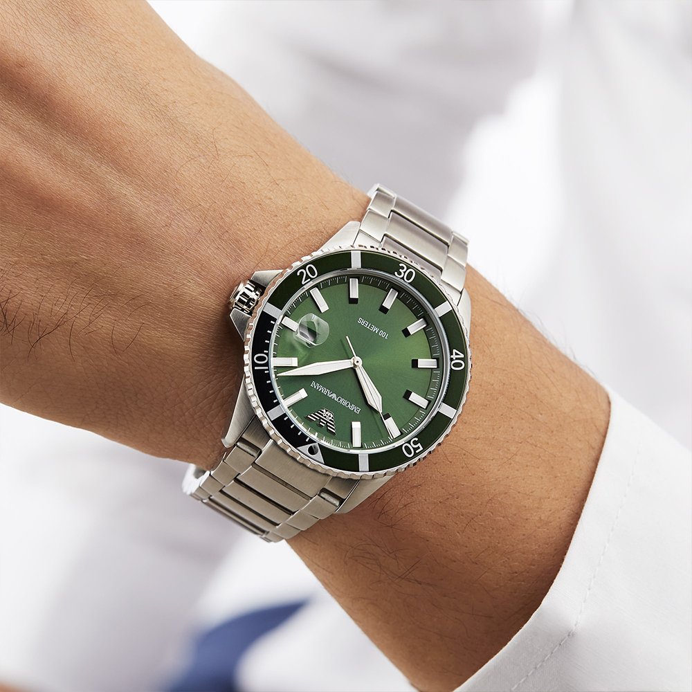 Emporio Armani AR11338 Men's Diver Watch - WATCH & WATCH