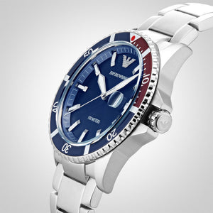 Emporio Armani AR11339 Men's Diver Watch Blue - WATCH & WATCH