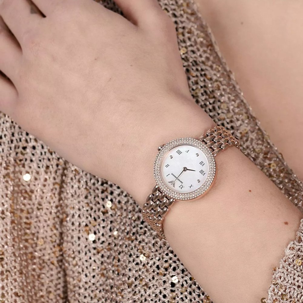 Emporio Armani AR11355 Rose Gold - Tone Ladies Watch - WATCH & WATCH