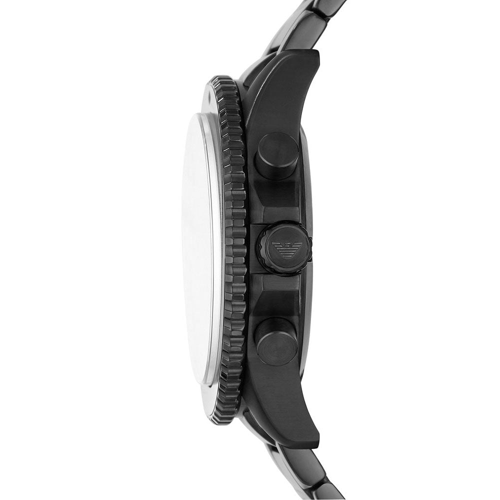 Emporio Armani AR11363 All Black Chronograph Men’s Watch - WATCH & WATCH