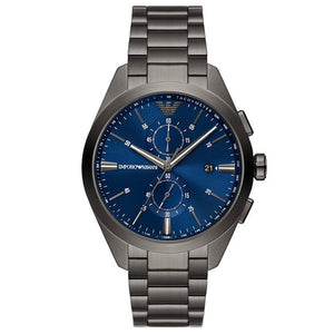 Emporio Armani AR11481 Claudio Blue Dial Chronograph Mens Watch - WATCH & WATCH