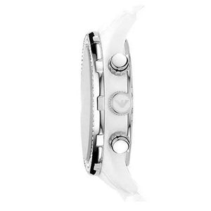 Emporio Armani AR1456 Ceramica Crystal White Ladies Watch - WATCH & WATCH