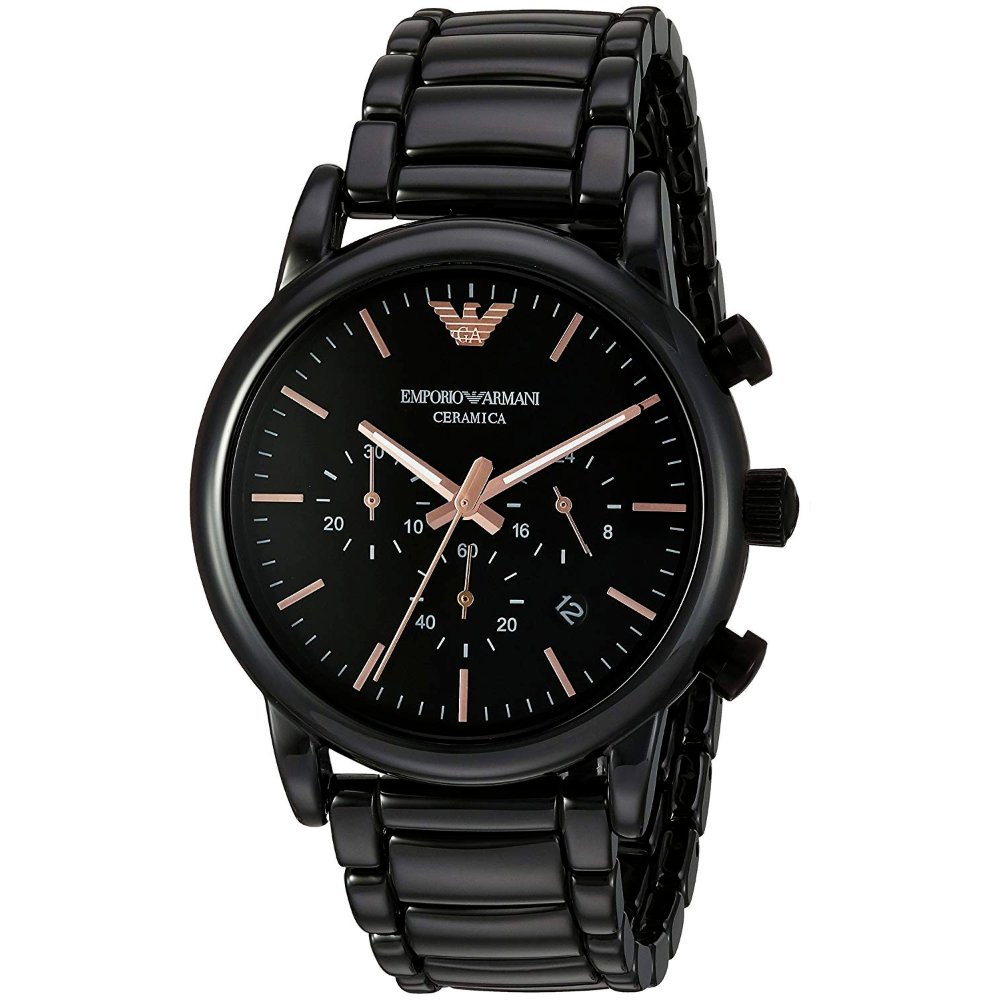 Emporio Armani AR1509 Luigi Ceramica Chronograph Men's Watch - WATCH & WATCH