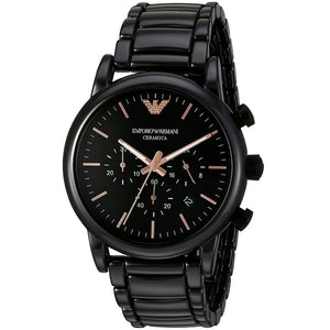 Emporio Armani AR1509 Luigi Ceramica Chronograph Men's Watch - WATCH & WATCH