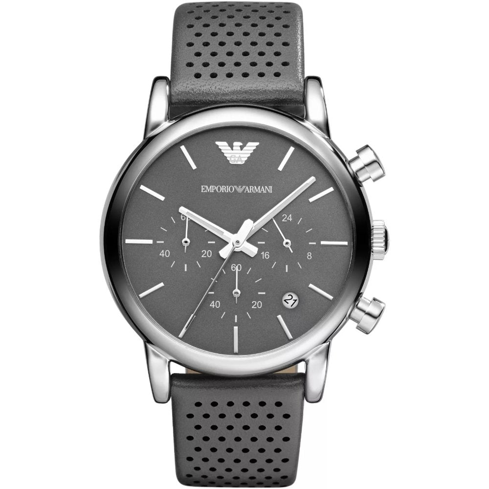 Emporio Armani AR1735 Grey Luigi Chronograph Men's Watch (Copy) - WATCH & WATCH