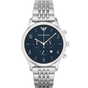Emporio Armani AR1942 Blue Dial Chronograph Men's Watch - WATCH & WATCH