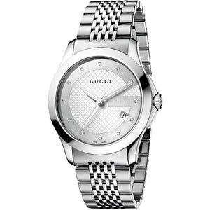 Gucci YA126404 G - Timeless Silver Dial Men's Watch - WATCH & WATCH