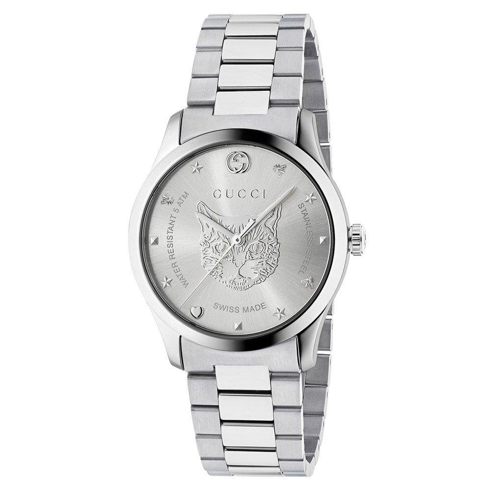 Gucci YA1264095 G - Timeless Silver Dial Unisex Watch - WATCH & WATCH