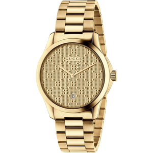Gucci YA126461 G - Timeless Yellow Gold Dial Unisex Watch - WATCH & WATCH