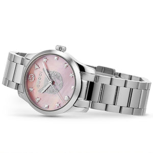 Gucci YA1265013 G - Timeless 27mm Ladies Pink Dial Watch - WATCH & WATCH