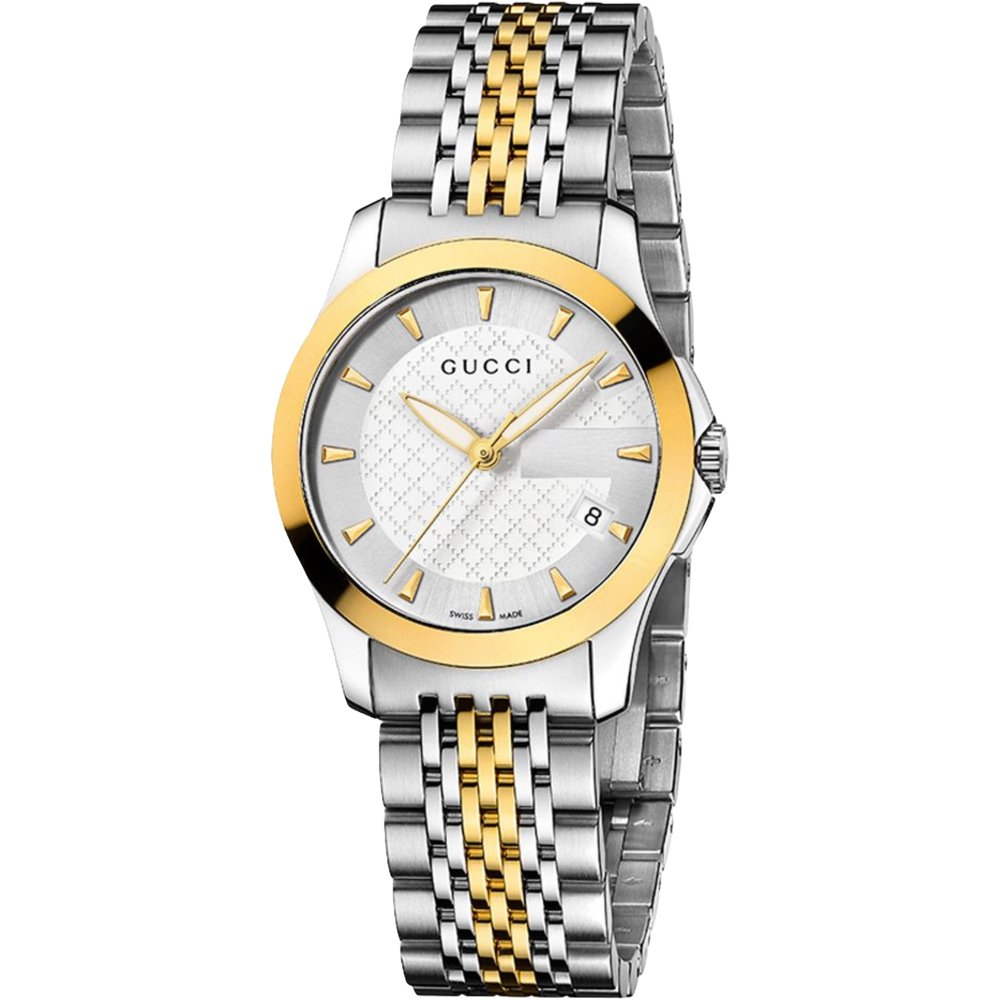 Gucci YA126511 G - Timeless Two - Tone Ladies Watch - WATCH & WATCH