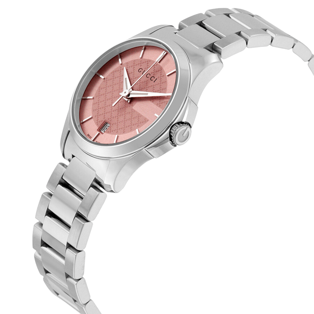 Gucci YA126524 G - Timeless Pink Dial Ladies Watch - WATCH & WATCH