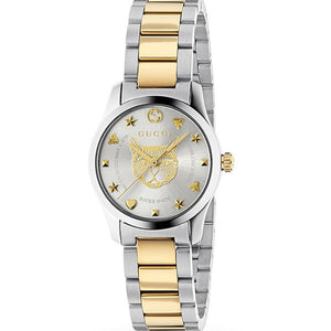 Gucci YA126596 Gold Plated Mystic Two - Tone Ladies Watch - WATCH & WATCH