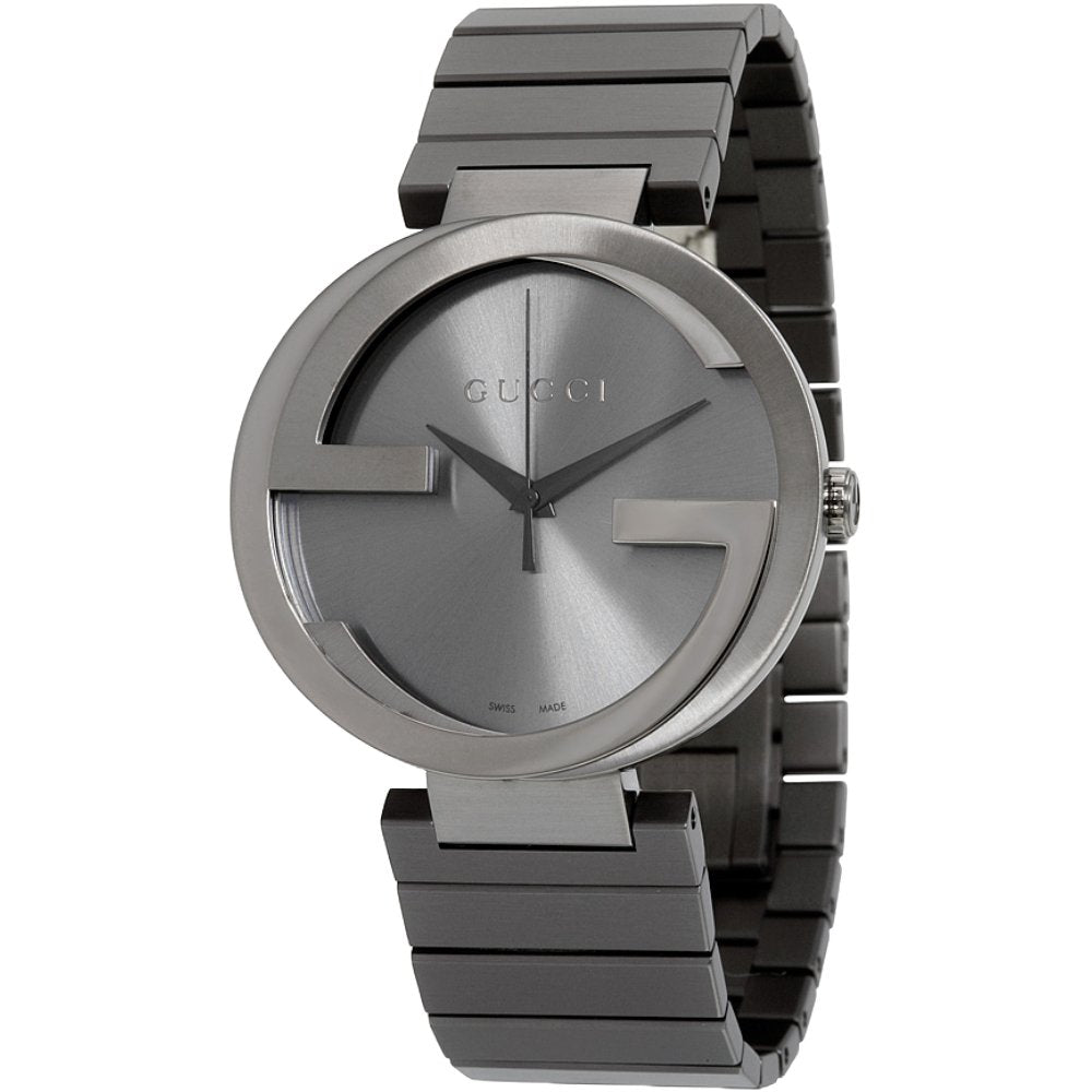 Gucci YA133210 Interlocking Grey Dial Men's Watch - WATCH & WATCH
