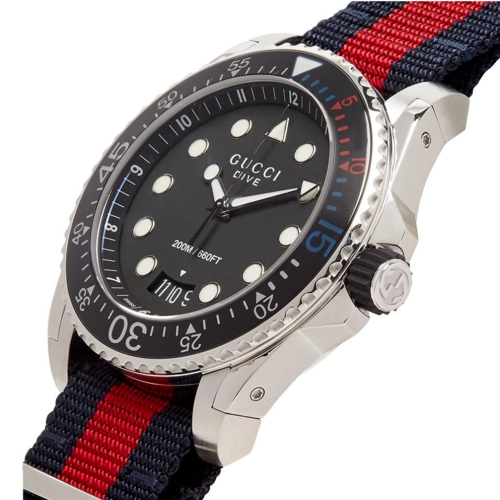 Gucci YA136210 Black Dial Men's Watch - WATCH & WATCH