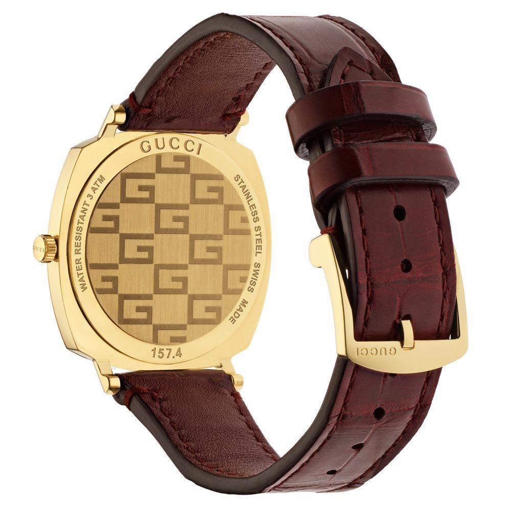 Gucci YA157405 GRIP Gold Unisex Watch - WATCH & WATCH