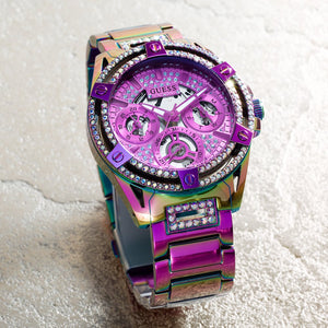 Guess GW0464L4 Ladies Iridescent Multi - function Watch - WATCH & WATCH