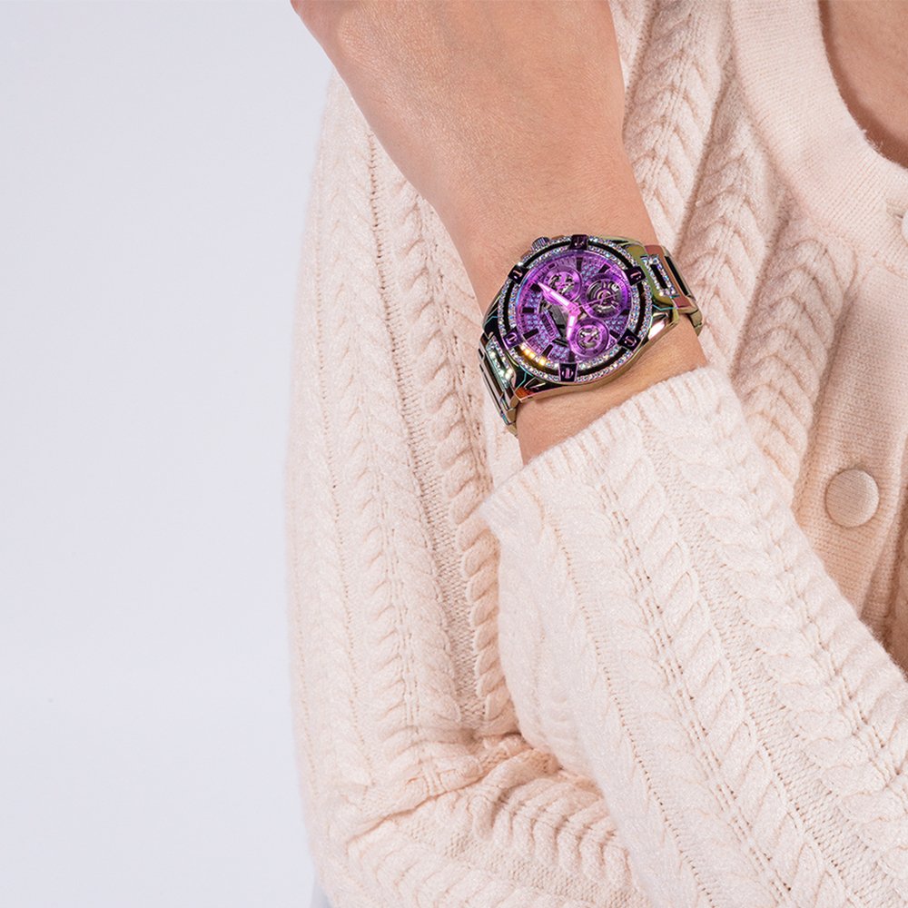 Guess GW0464L4 Ladies Iridescent Multi - function Watch - WATCH & WATCH