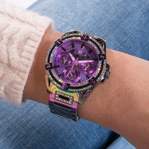 Guess GW0464L4 Ladies Iridescent Multi - function Watch - WATCH & WATCH