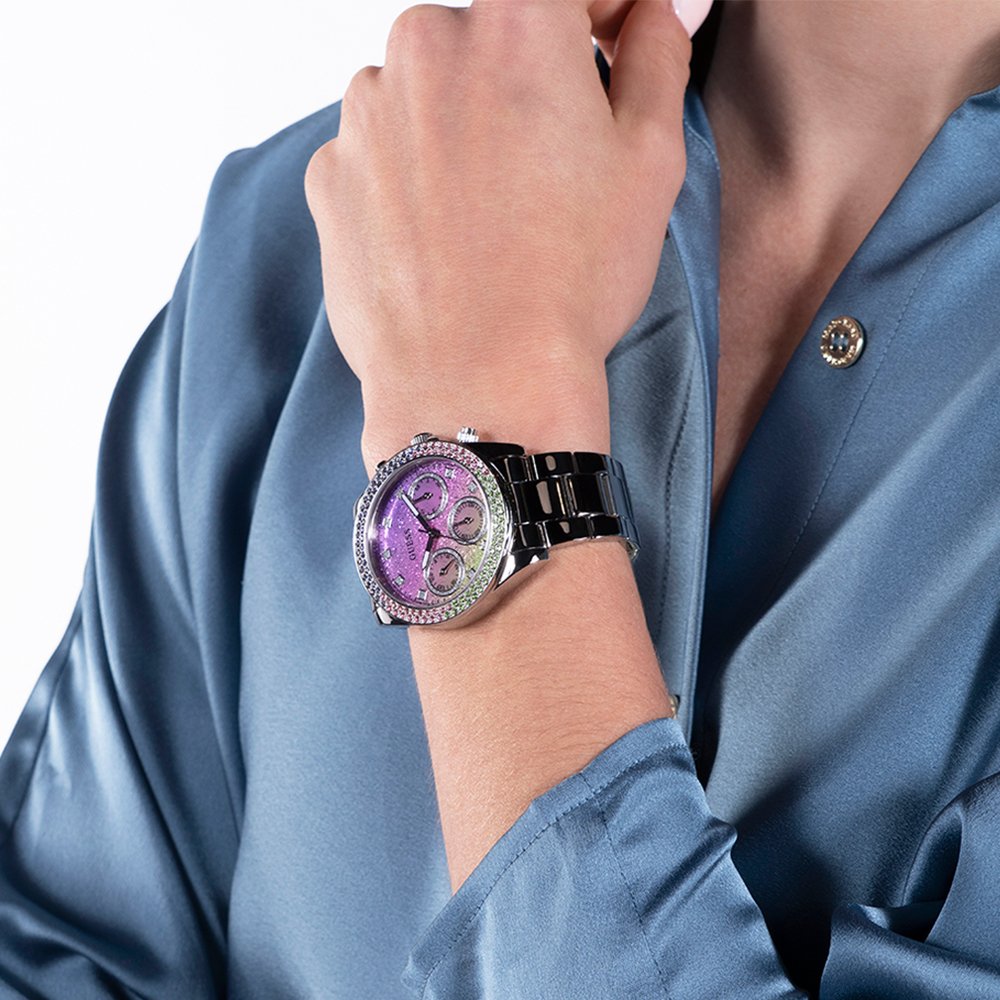 Guess GW0483L1 Sol Rainbow Glitter Dial Ladies Watch - WATCH & WATCH