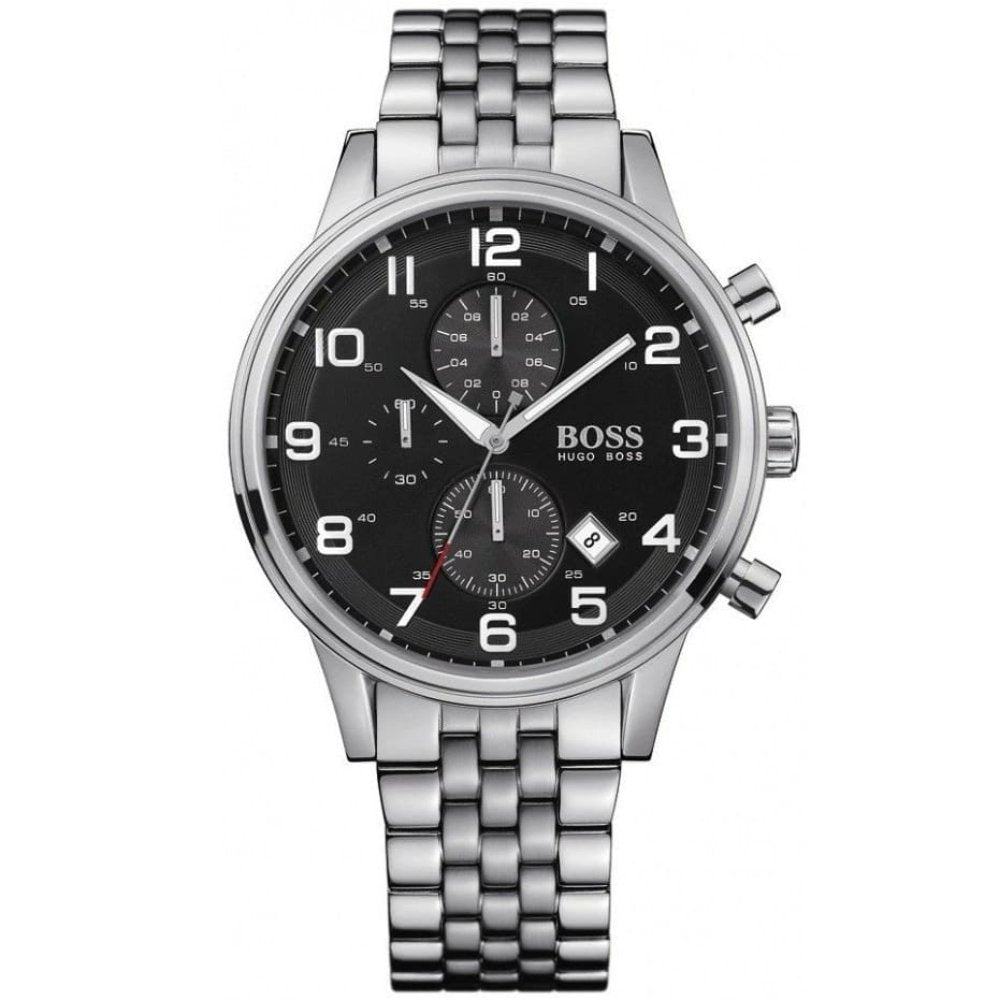 Hugo Boss 1512446 Aeroliner Chrono Black Dial Men's watch - WATCH & WATCH
