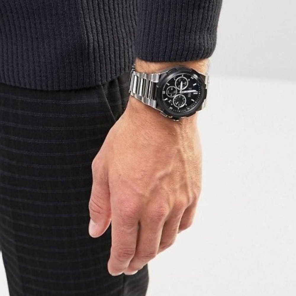 Hugo Boss 1513359 Supernova Chrono Silver Dial Men's Watch - WATCH & WATCH