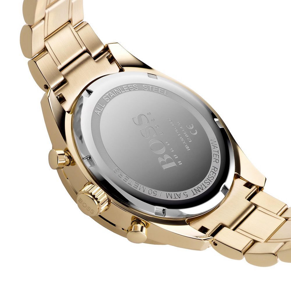 Hugo Boss 1513631 Trophy Gold Plated Chronograph Men's Watch - WATCH & WATCH