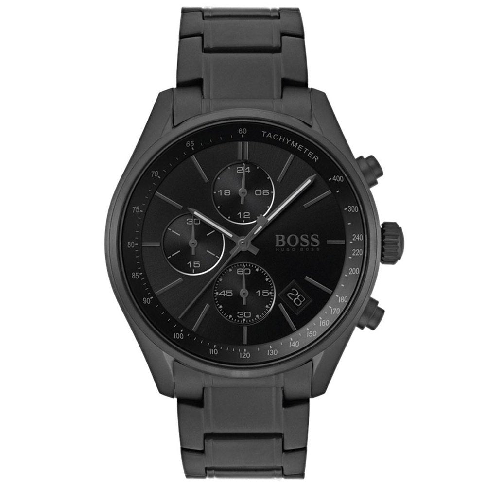 Hugo Boss 1513676 Mens Chronograph Quartz Watch with Stainless Steel Strap - WATCH & WATCH