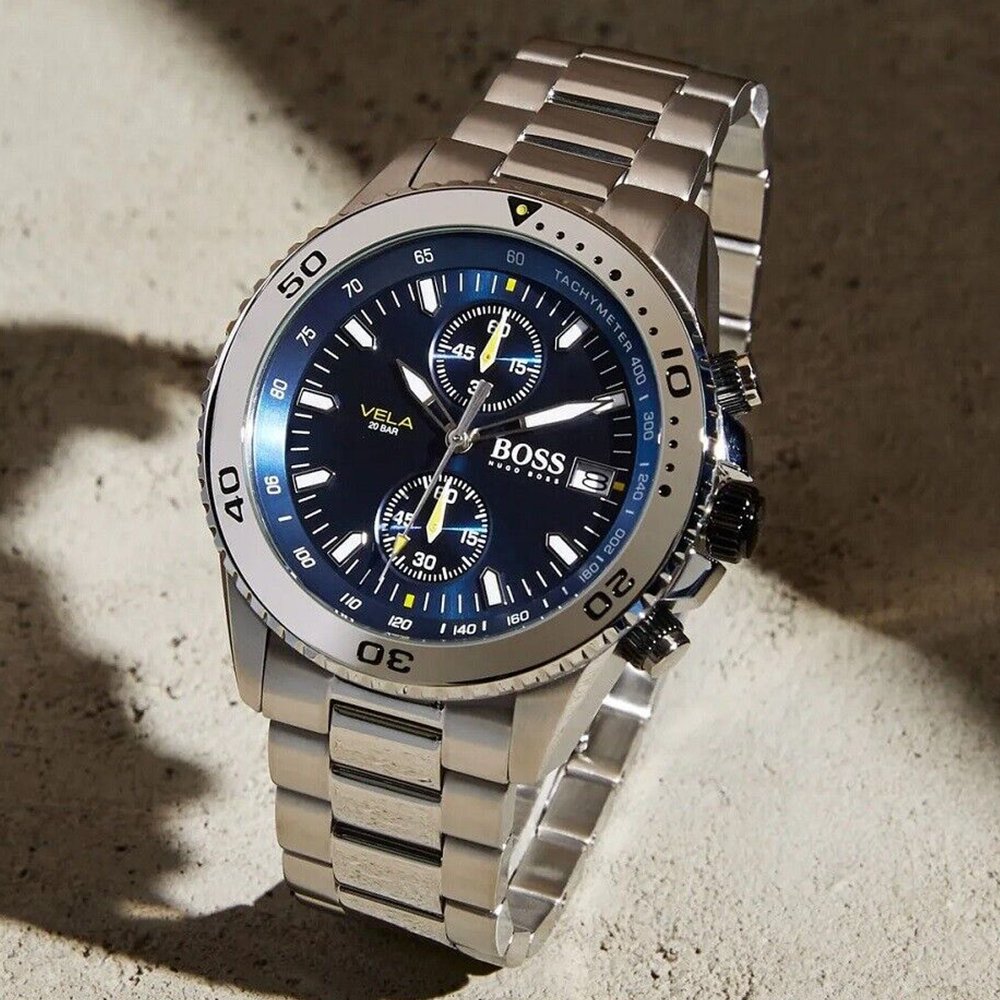 Hugo Boss 1513775 Men's Chronograph Vela Watch - WATCH & WATCH