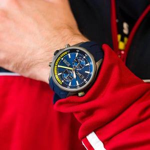 Hugo Boss 1513821 Globetrotter Blue Dial Chrono Men's Watch - WATCH & WATCH