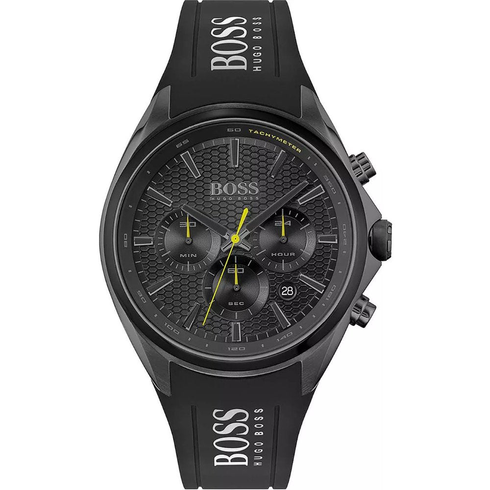Hugo Boss 1513859 Distinct Black Dial Chronograph Men's Watch - WATCH & WATCH