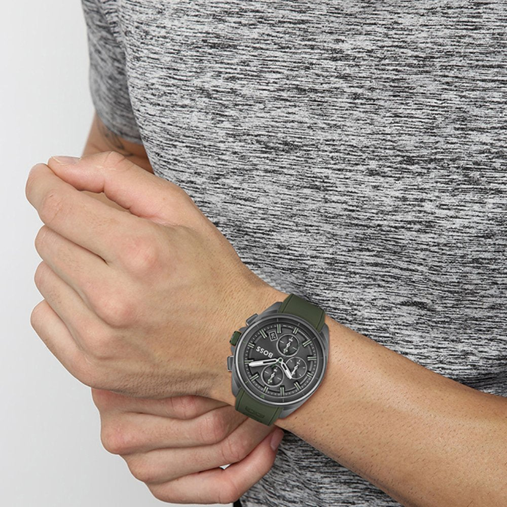 Hugo Boss 1513950 Volane Grey Dial Men's Watch - WATCH & WATCH