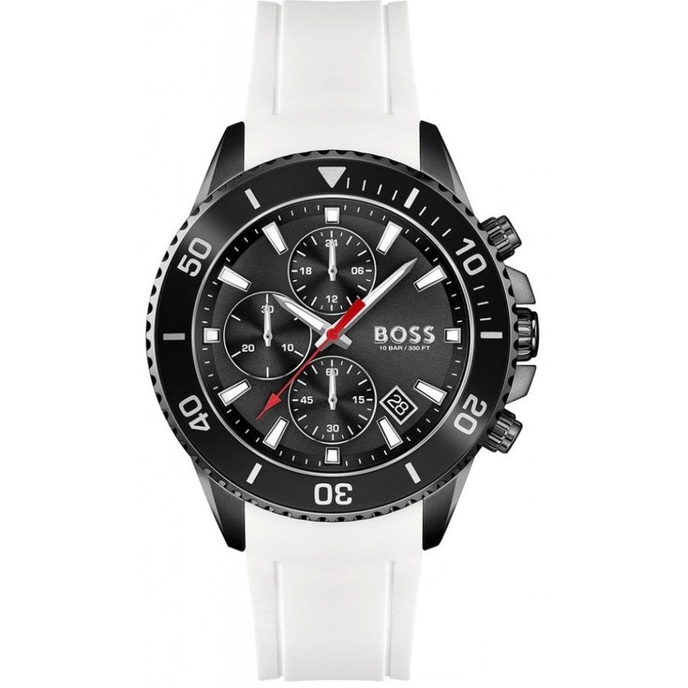 Hugo Boss 1513966 Admiral Black Chronograph Men's Watch - WATCH & WATCH
