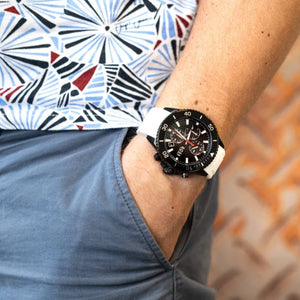 Hugo Boss 1513966 Admiral Black Chronograph Men's Watch - WATCH & WATCH