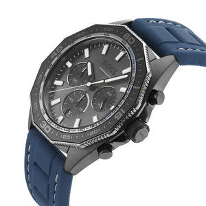 Hugo Boss 1513972 Energy Blue Silicone Chrono Men's Watch - WATCH & WATCH