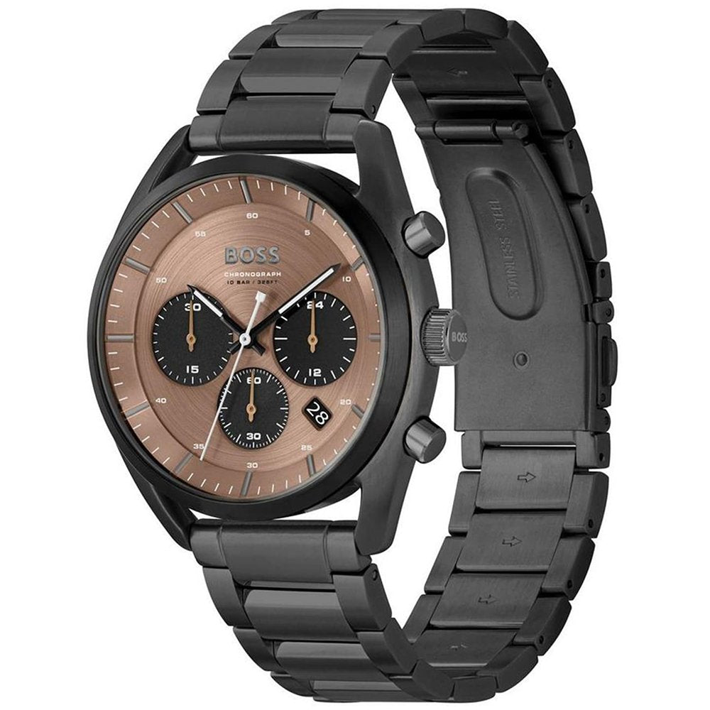 Hugo Boss 1514095 Top Black 44mm Men's Watch - WATCH & WATCH