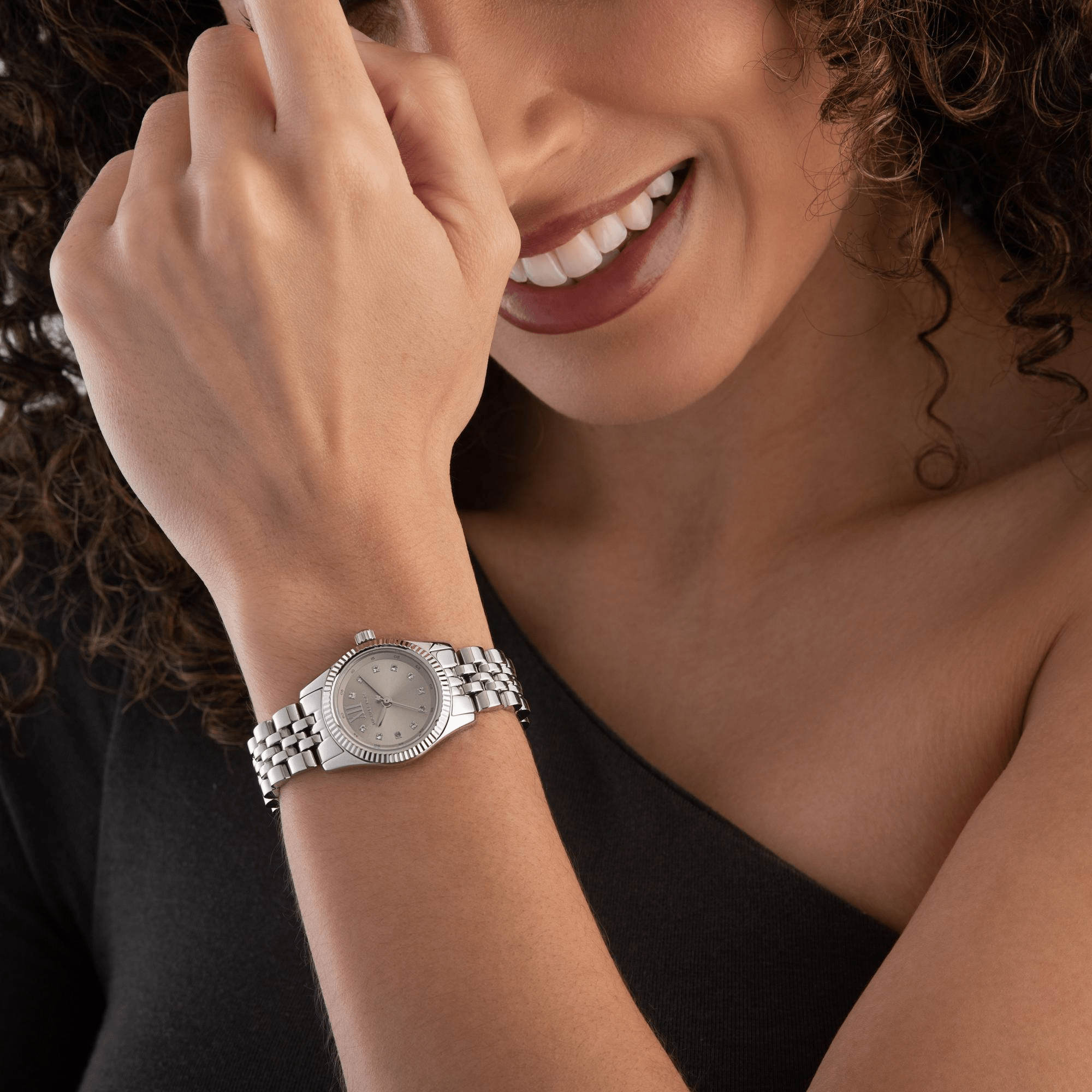 Michael Kors MK4843 Lexington Silver Dial Ladies Watch - WATCH & WATCH