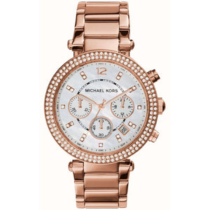 Michael Kors MK5491 Rose Gold Parker Ladies Watch - WATCH & WATCH