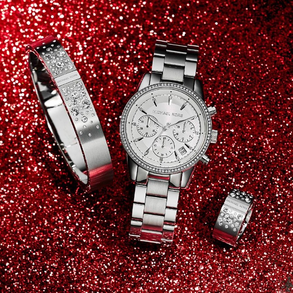 Michael Kors MK6428 Ritz Chronograph Ladies Watch - WATCH & WATCH